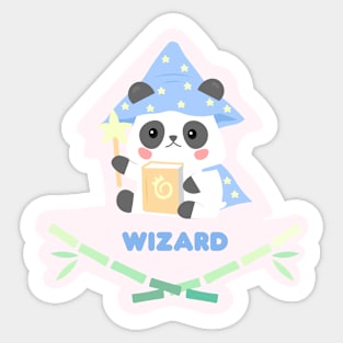 Wizard Kawaii Panda Sticker